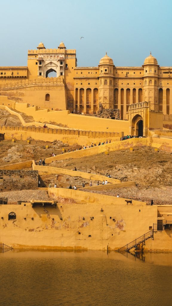 Ornate palace architecture in Jaipur